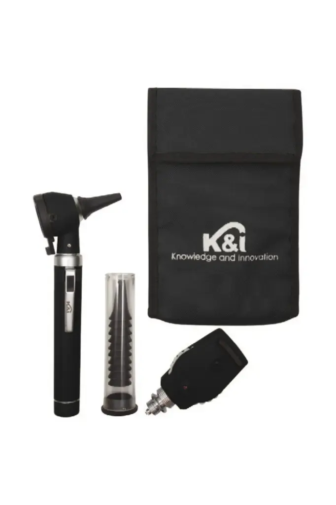 [KI-1266BLK] OTOSCOPIO Y OFTALMOSCOPIO (Negro)