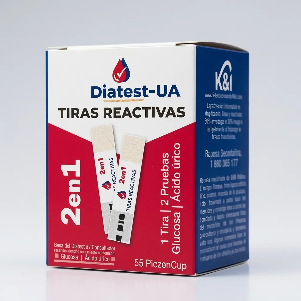 TIRAS REACTIVAS PARA GLUCÓMETRO DIATEST-UA